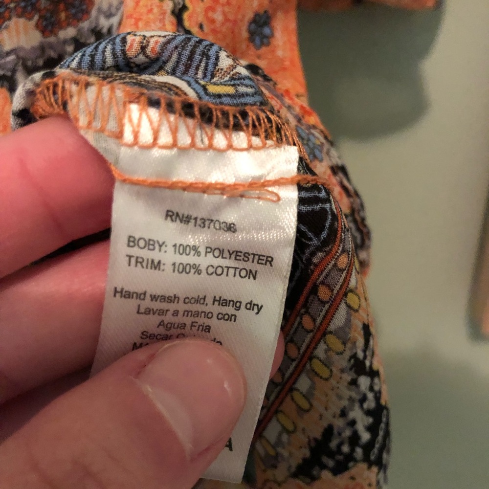 Paper Crane Anthro Paisley Lace Cold Shoulder Top - Picture 5 of 6